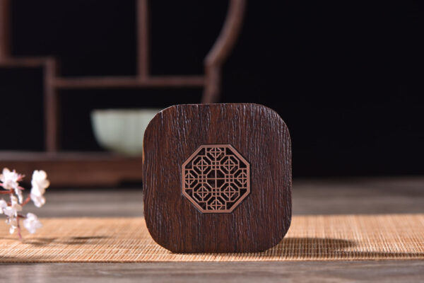 "Metal and Wood" Coaster for Tea Cups