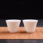 Mutton Fat Jade Porcelain Classic Cups * Set of 2