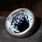 Jianzhan "Blue Plasma Orb" Stoneware Cup by Yu Qiong Qin