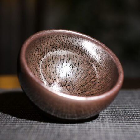 Jianzhan "Gold Mudan" Hand-Made Stoneware Cup