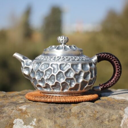 Pure Silver 999 "Crater" Teapot * 280ml