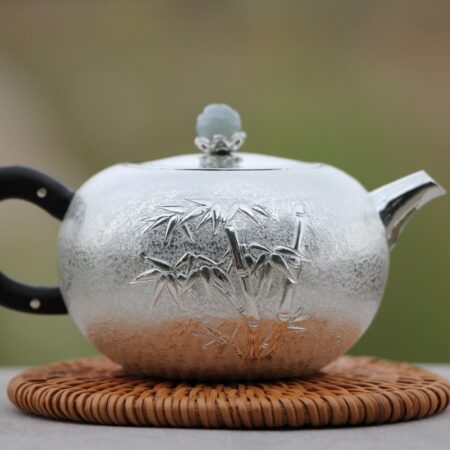 Pure Silver 999 "Bamboo Impressions" Teapot * 120ml