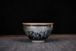 Jianzhan "Peony Lantern" Hand-Made Stoneware Cup by Peng Neng Hua