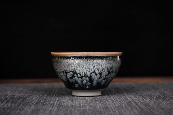 Jianzhan "Peony Lantern" Hand-Made Stoneware Cup by Peng Neng Hua