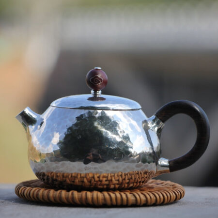 Pure Silver 999 "Persimmon Xi Shi" Teapot * 100ml