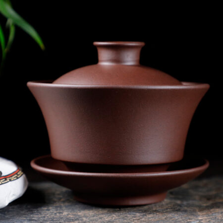 Yixing Zisha Purple Clay Large Gaiwan for Gong Fu Tea