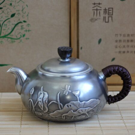 Pure Silver 999 "Lotus Flower" Teapot * 200ml