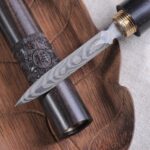 Wenge Wood "Dragon Pillar" Steel Prying Tool for Pu-erh Tea