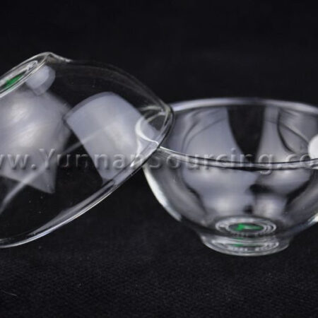 Heat-Tempered Glass Tea Cups "Wide" 50ml * Set of 4